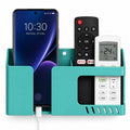 WALLVIEW TECH Wall Mobile Holder Multi-Purpose Mobile Stand for Wall Remote Holder & Mobile Charging Stand,Wall Smartphones Kitchen Organizer Rack Wall Mounted Useful Gadget-(Green)