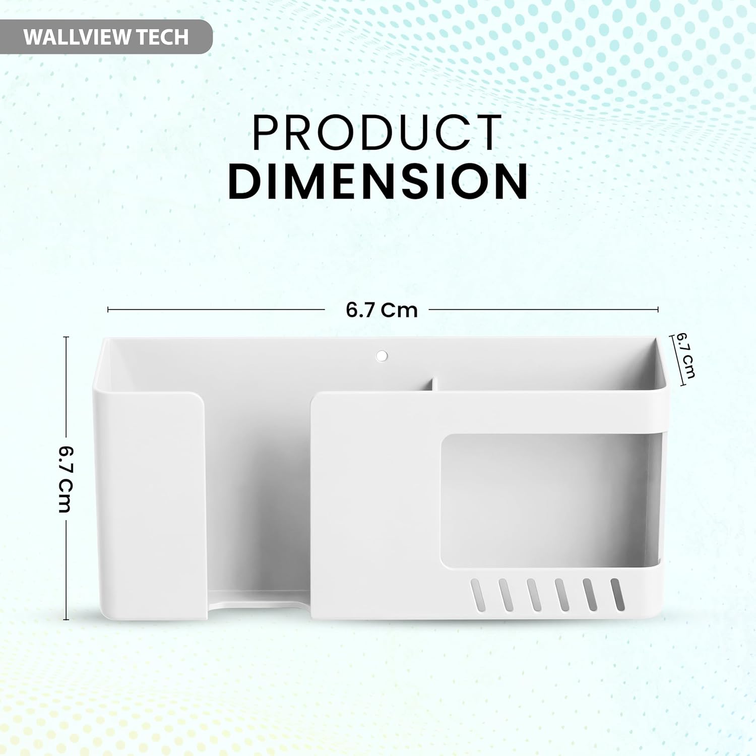 WALLVIEW TECH Wall Mobile Holder Multi-Purpose Mobile Stand for Wall Remote Holder & Mobile Charging Stand,Wall Smartphones Kitchen Organizer Rack Wall Mounted Useful Gadget-(Green)